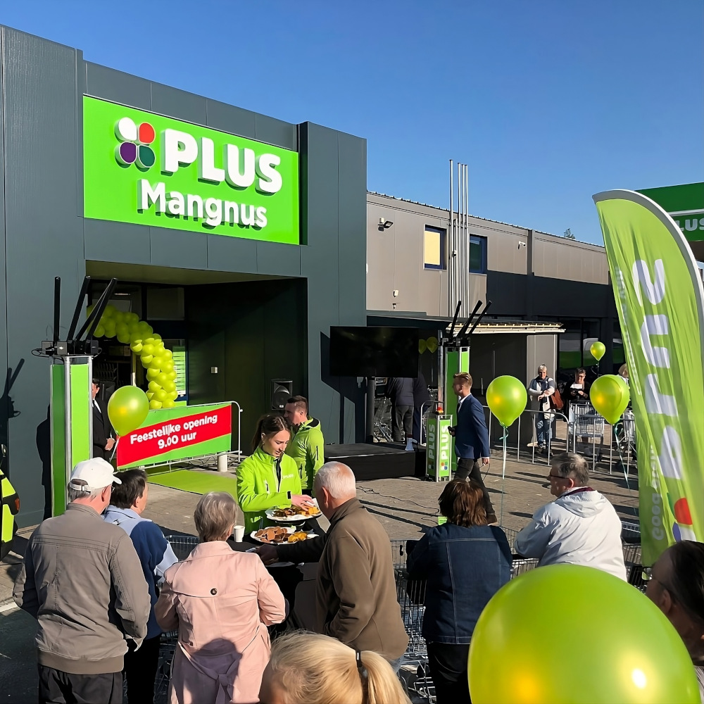 Rode Knoppen - winkelopening in thema kleuren